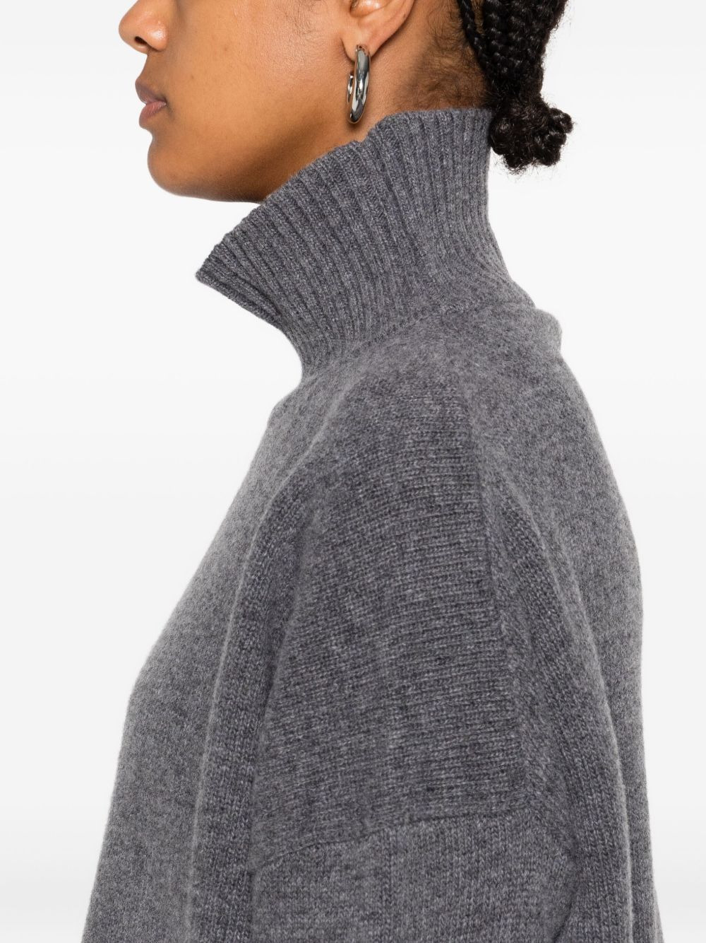 high-neck wool sweater - 5