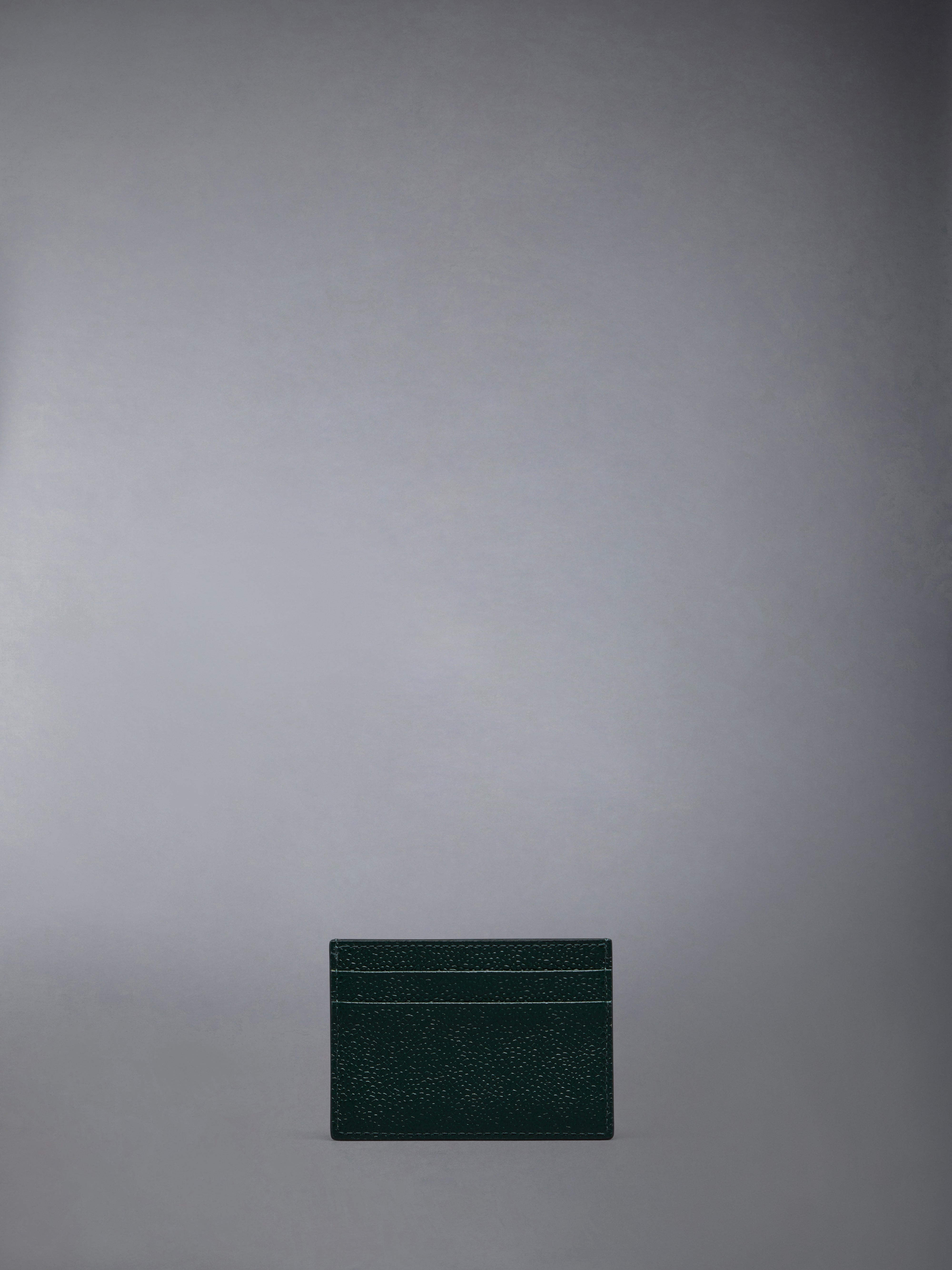 PEBBLE GRAIN LEATHER DOUBLE SIDED CARD HOLDER - 2