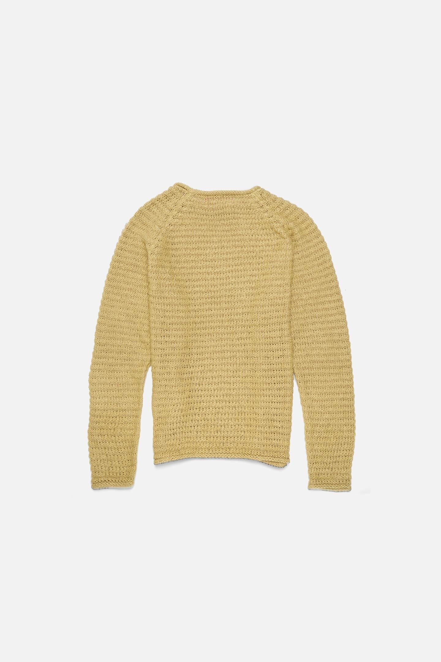 WHEAT RAGLAN ROLL CREW - 2