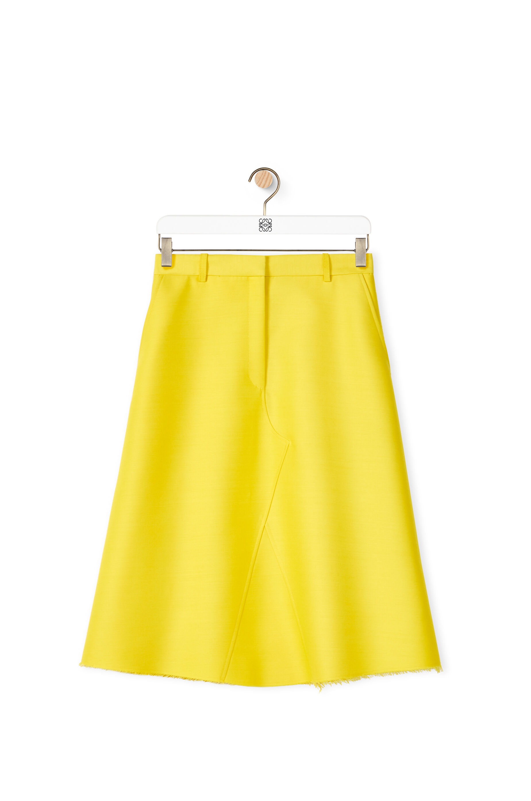 Midi skirt in wool and silk - 1