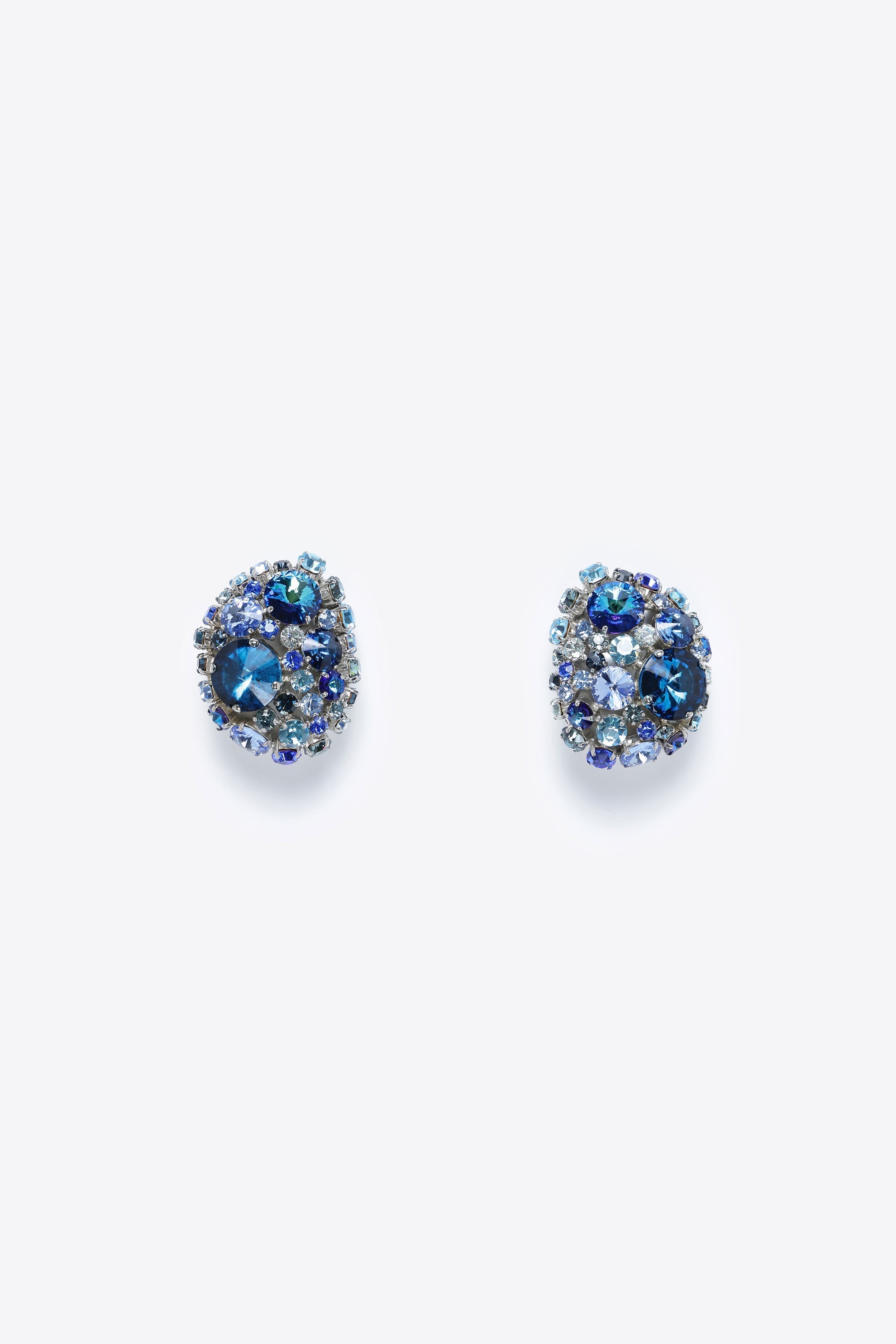CRYSTAL CLUSTER EARRINGS - 1