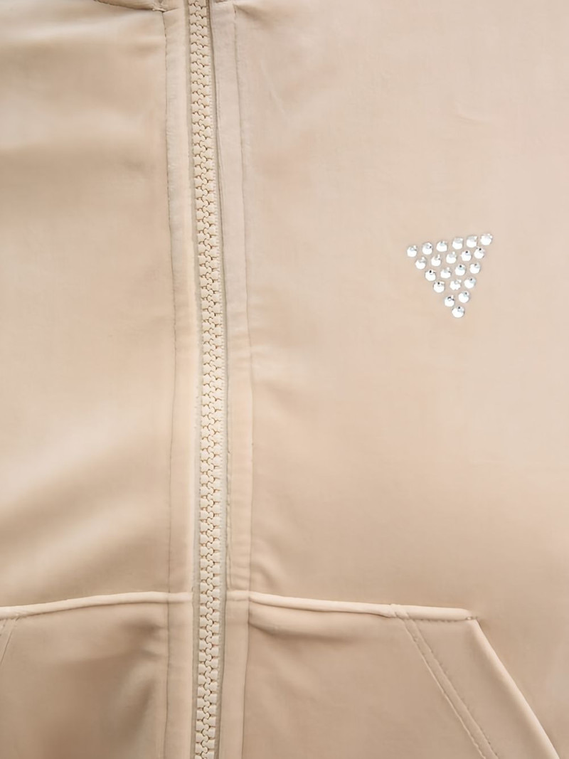 rhinestone-detail zip-up sweatshirt 5