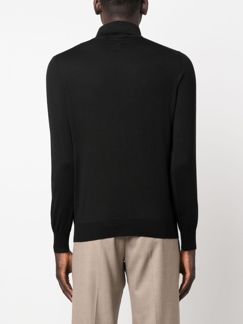 roll-neck knitted jumper - 4