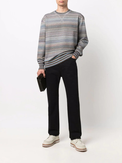 Missoni logo-patch straight-leg trousers outlook