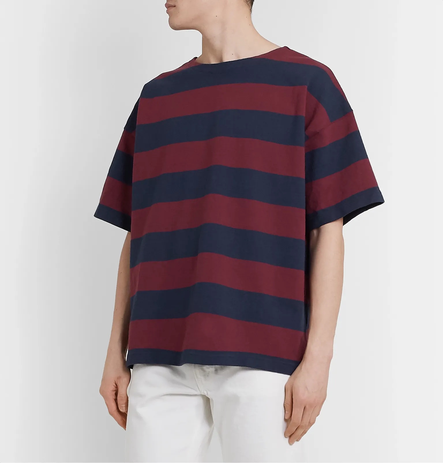 Striped Cotton T-Shirt - 4