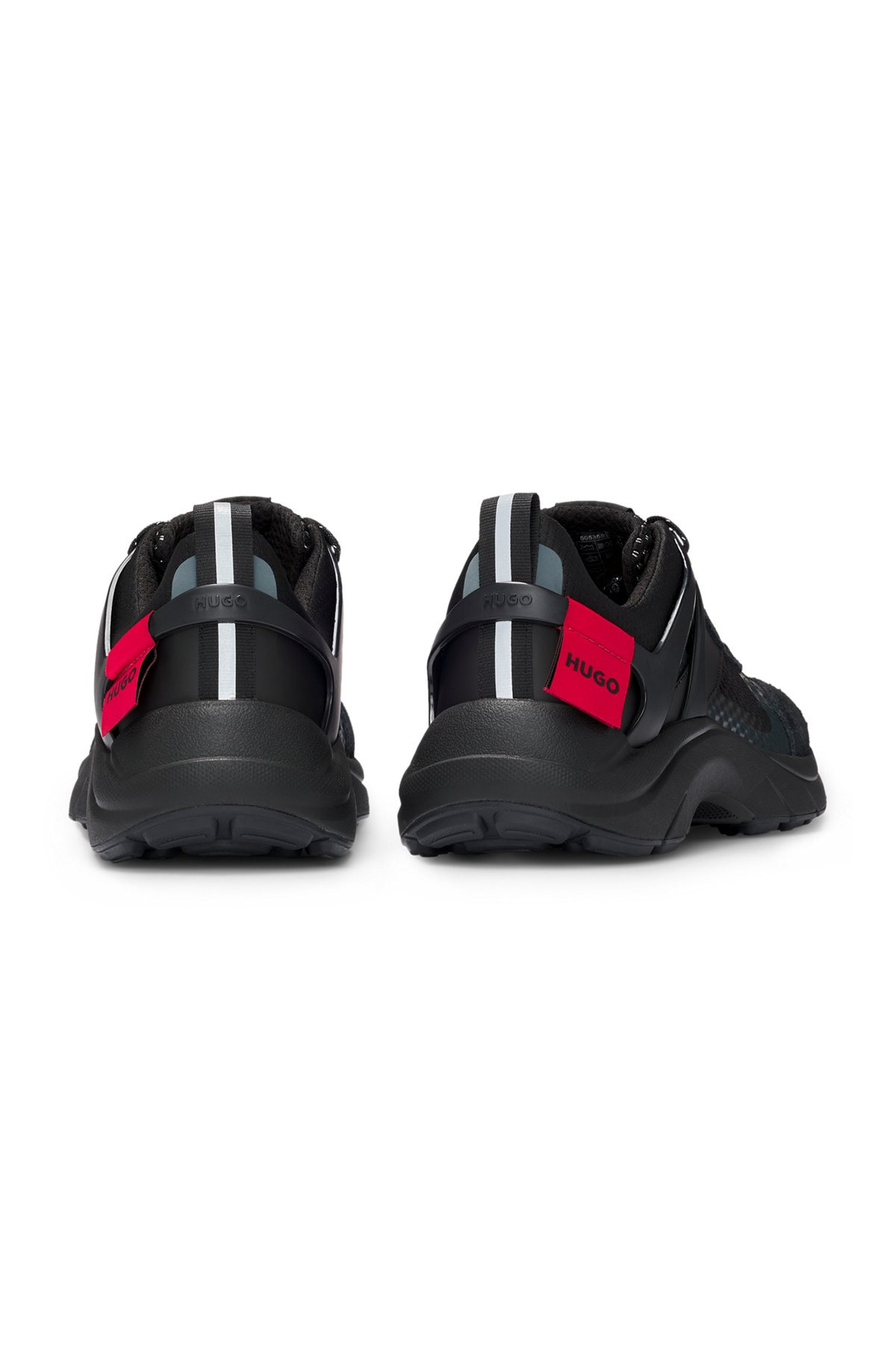 MIXED-MATERIAL TRAINERS WITH DECORATIVE REFLECTIVE EFFECTS - 5