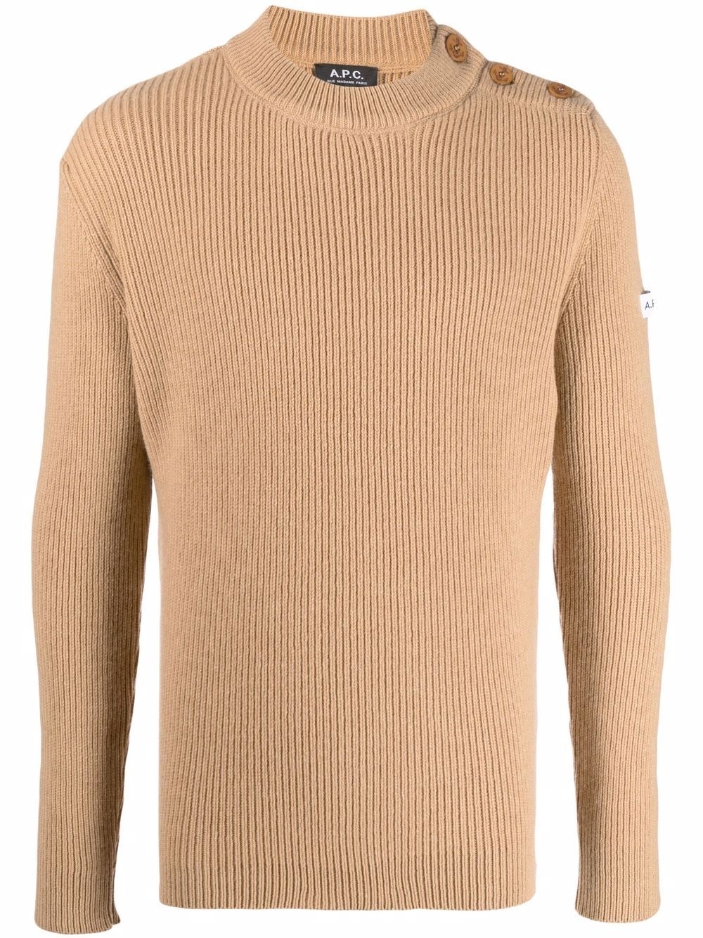 ribbed-knit jumper - 1