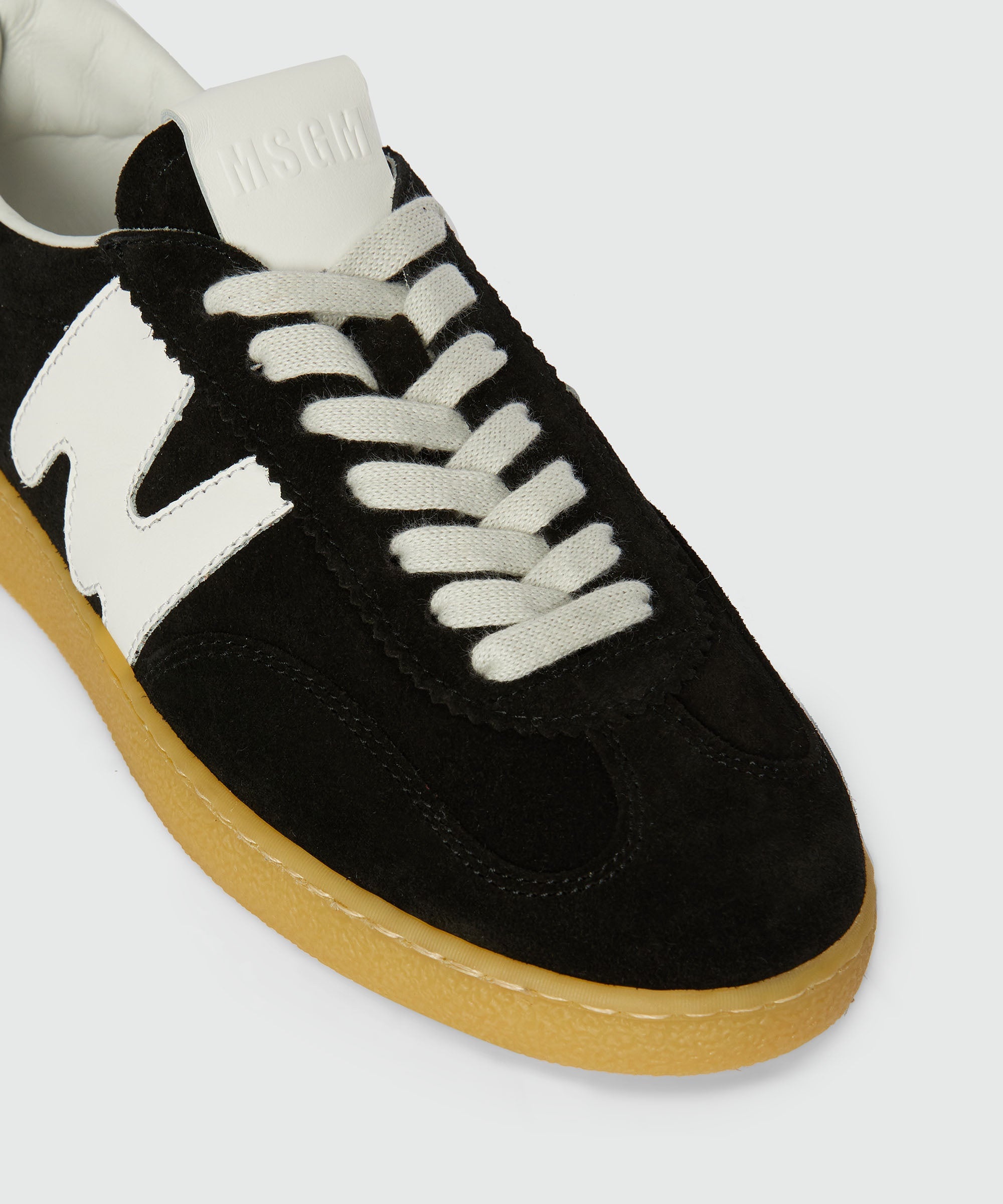 スニーカー MSGM SUEDE TRAINERS SNEAKERS MSGM Retrò Trainer black suede sneakers 