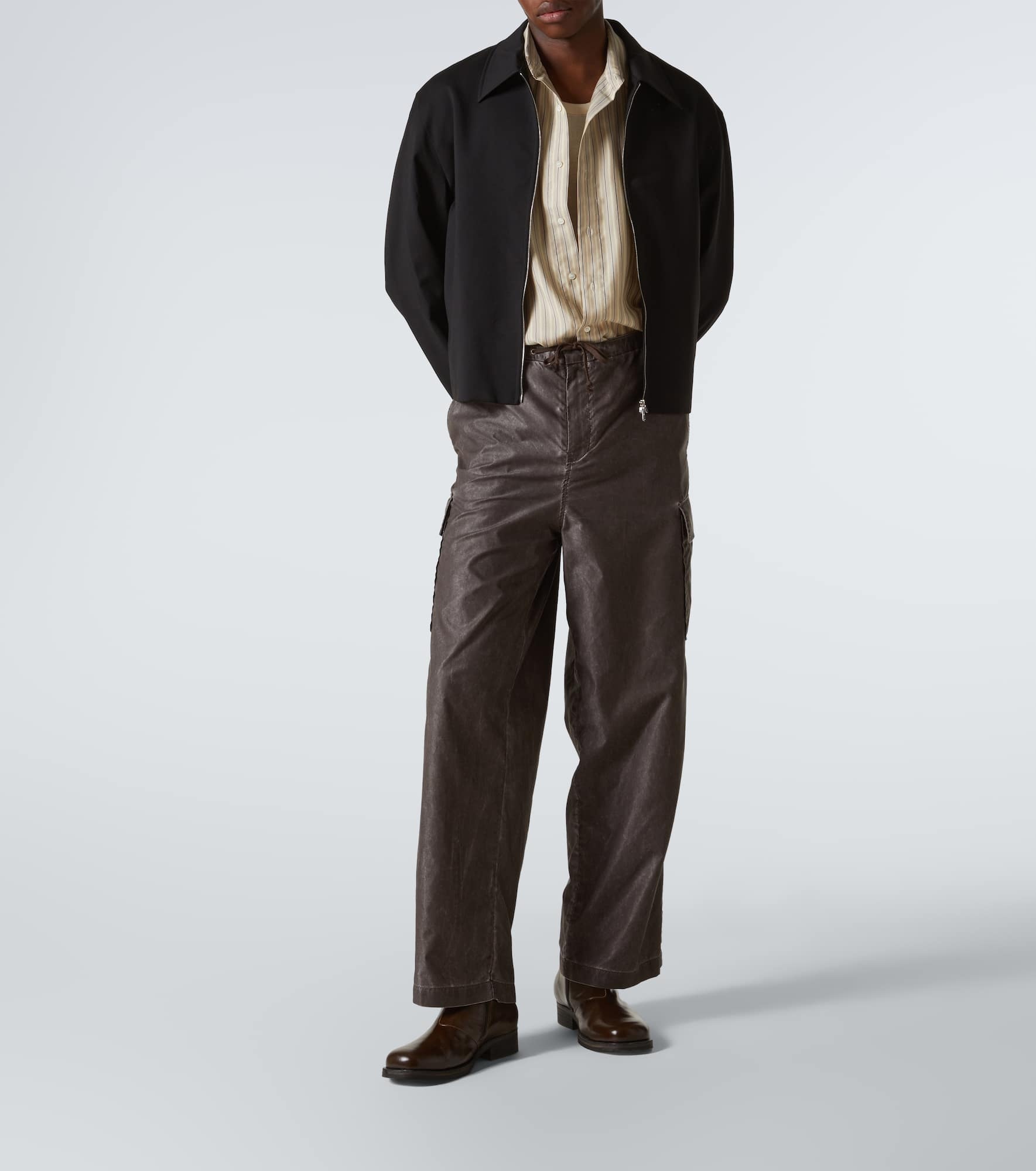 Way cotton-blend wide-leg pants - 2