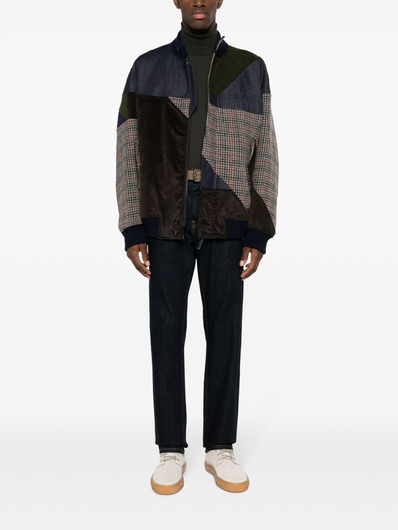 Baracuta patchwork-design bomber jacket outlook