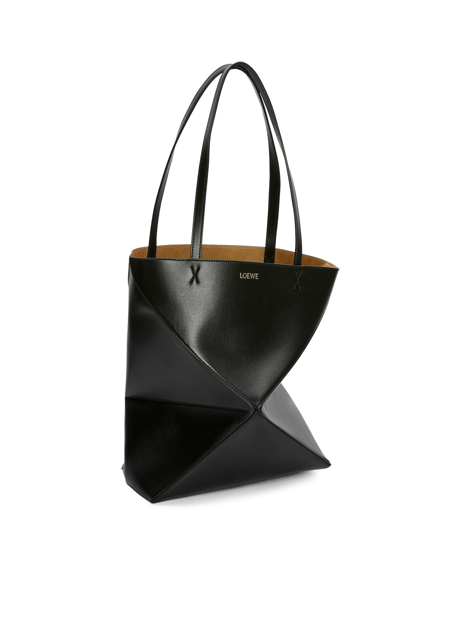 PUZZLE FOLD TOTE BAG IN SHINY CALFSKIN - 3