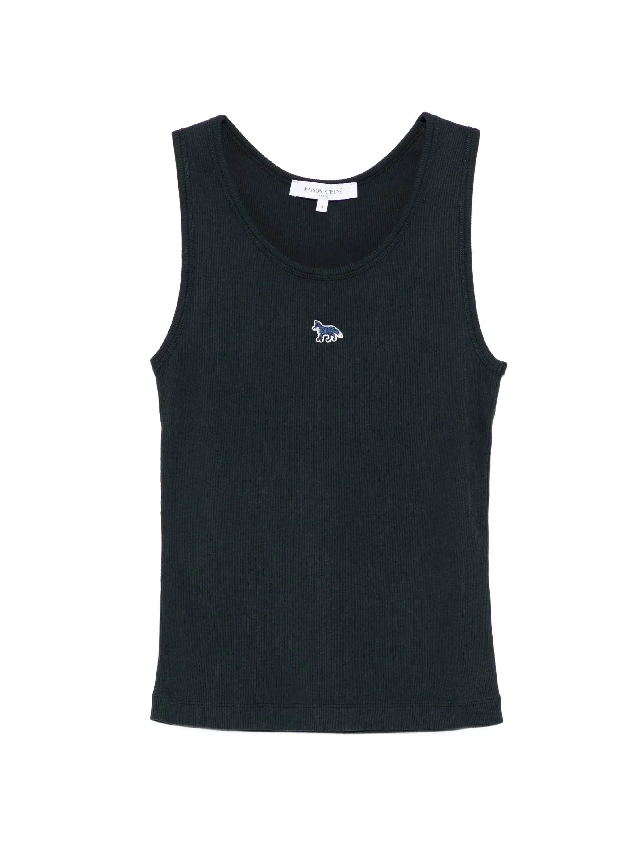 Maison Kitsuné Ribbed Emblem Tank Top - 1