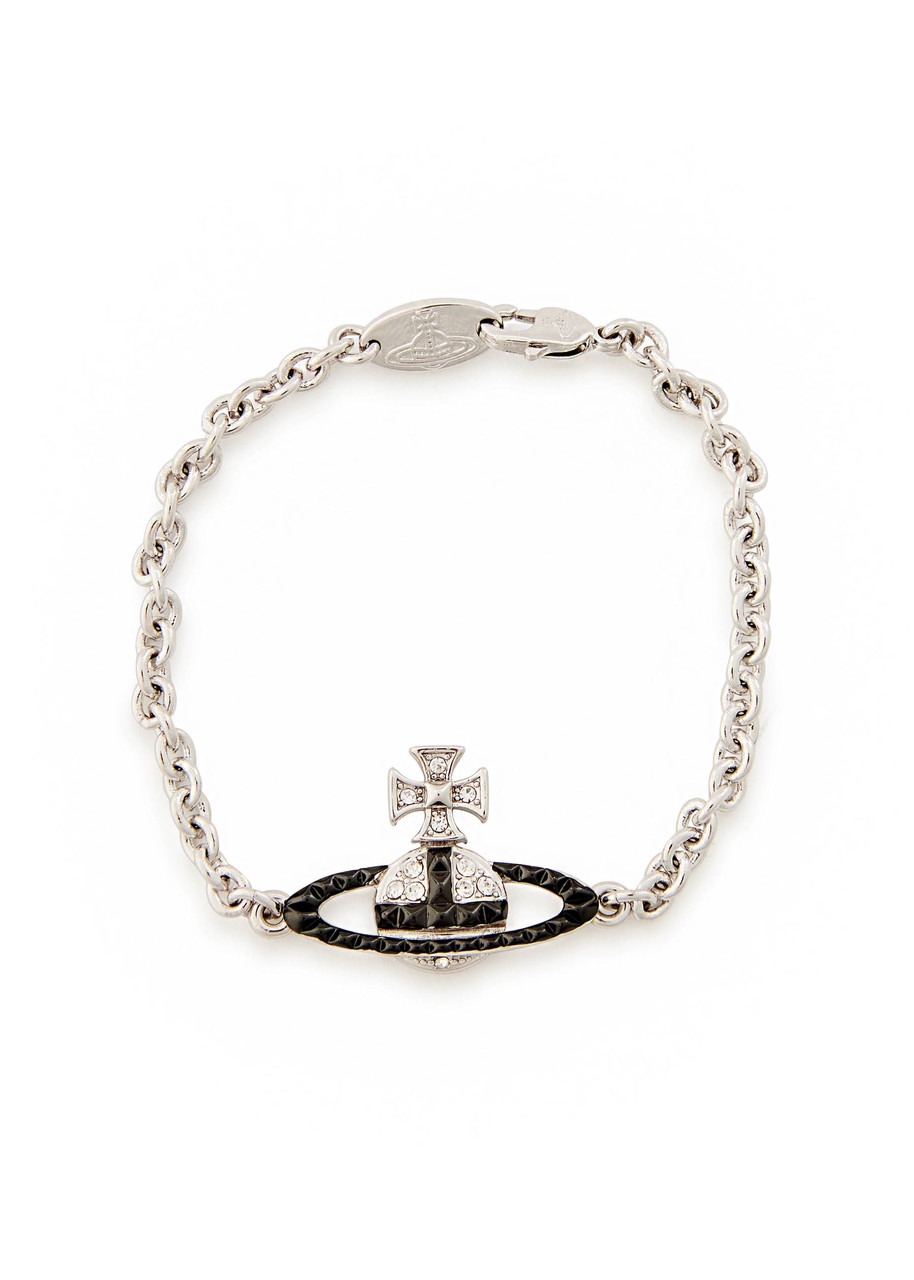 Vivienne Westwood Mayfair Bas Relief orb Rhodium-plated Bracelet - 1