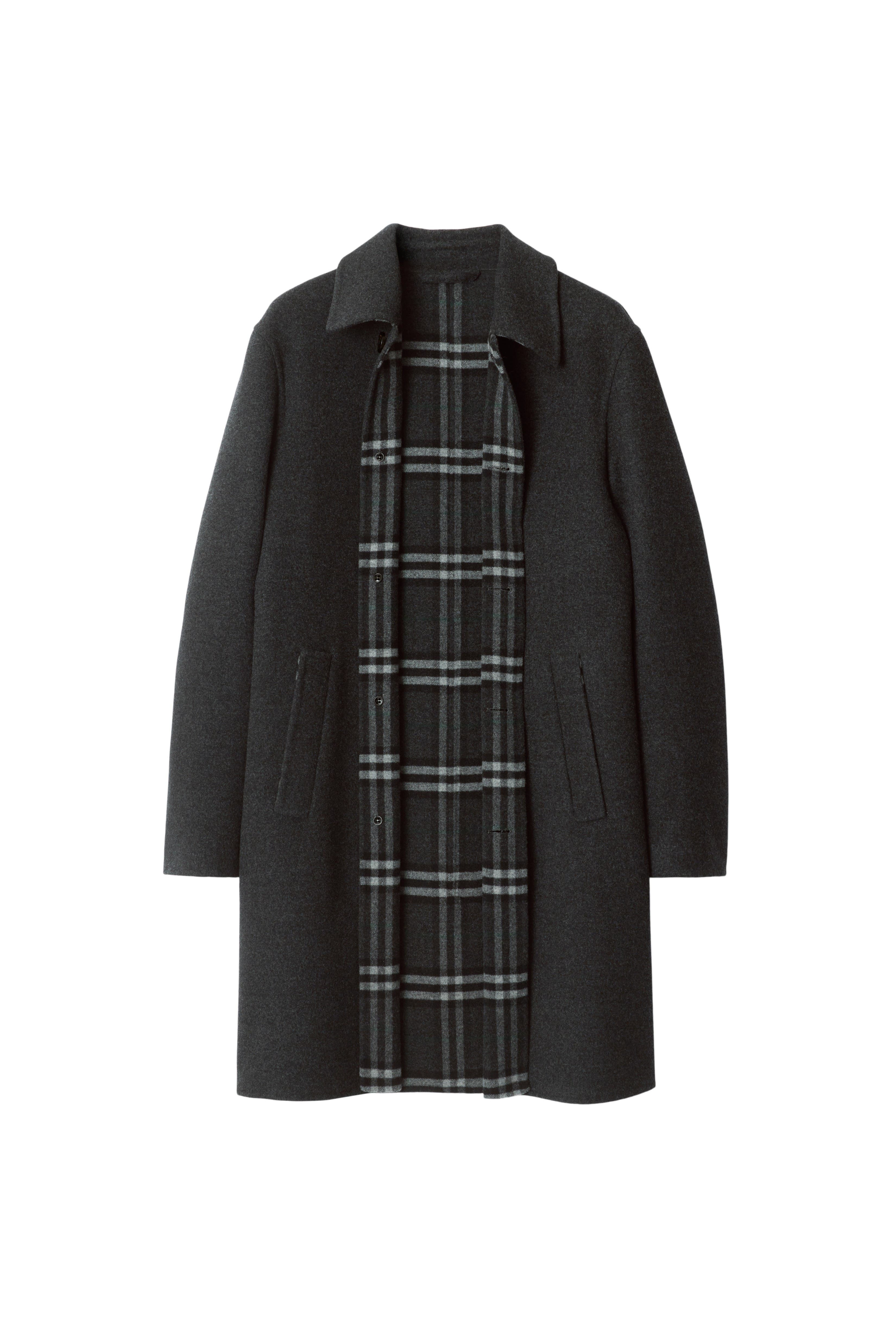burberry Mid-length Wool Car Coat in Charcoal at Nordstrom - 5