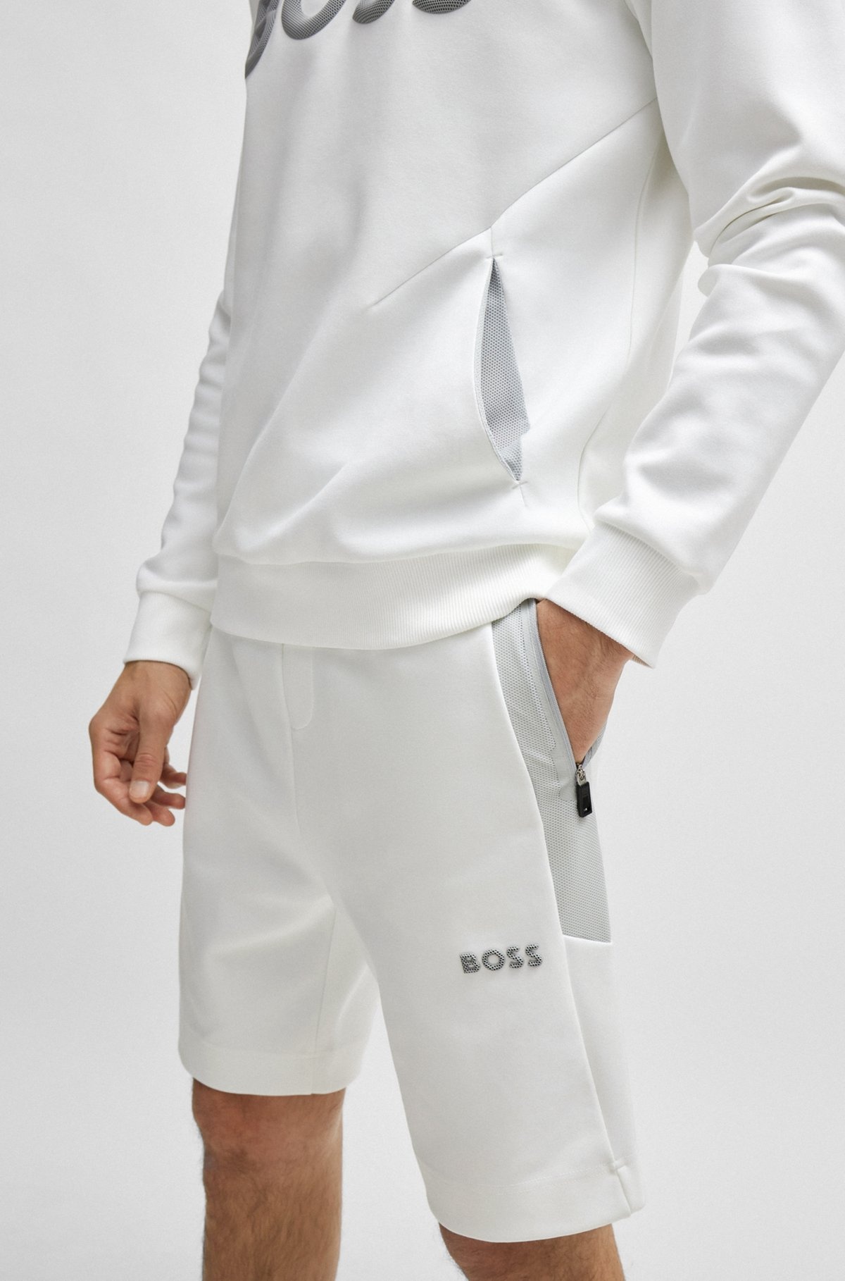 SHORTS WITH 3D-MOLDED LOGO - 3