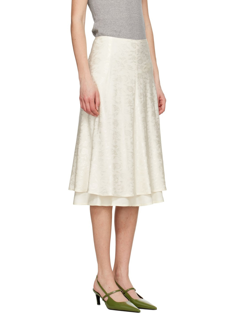 floral-jacquard 미디 스커트 2