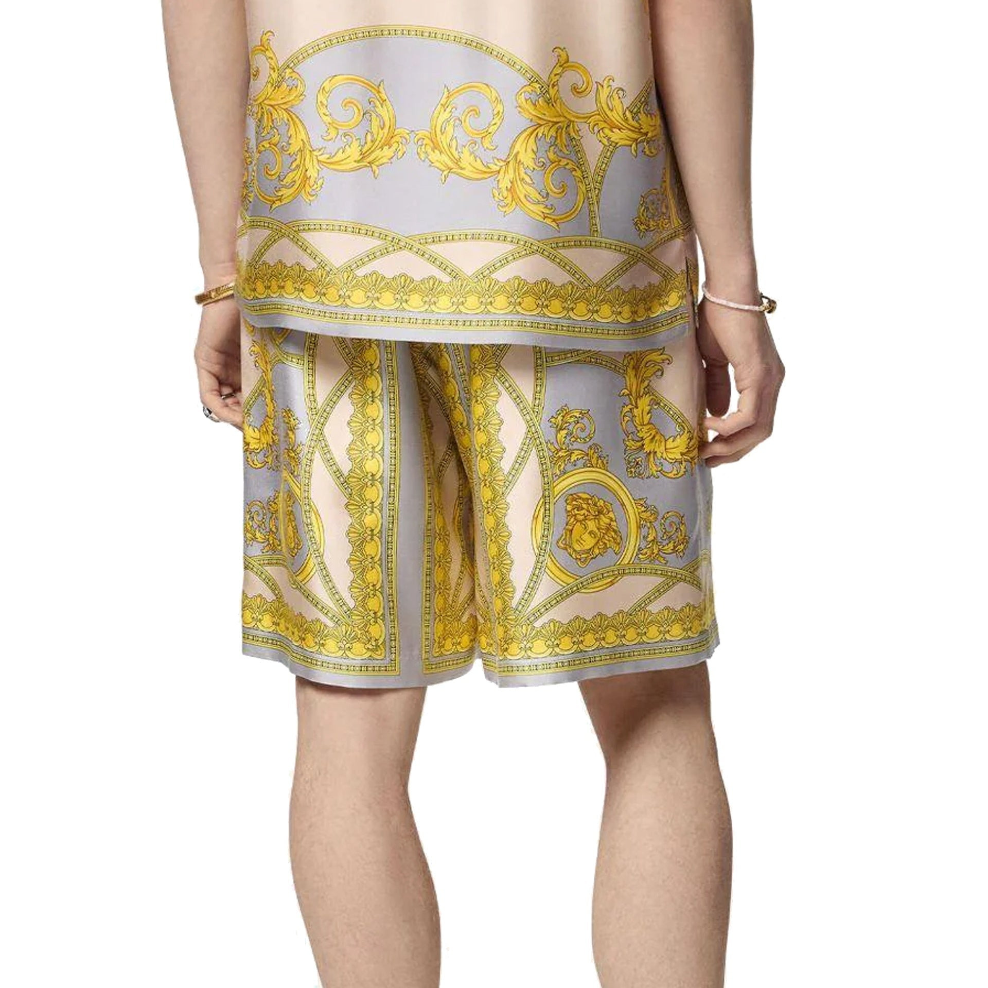 Versace La Coupe Des Dieux Silk Shorts Men - 3