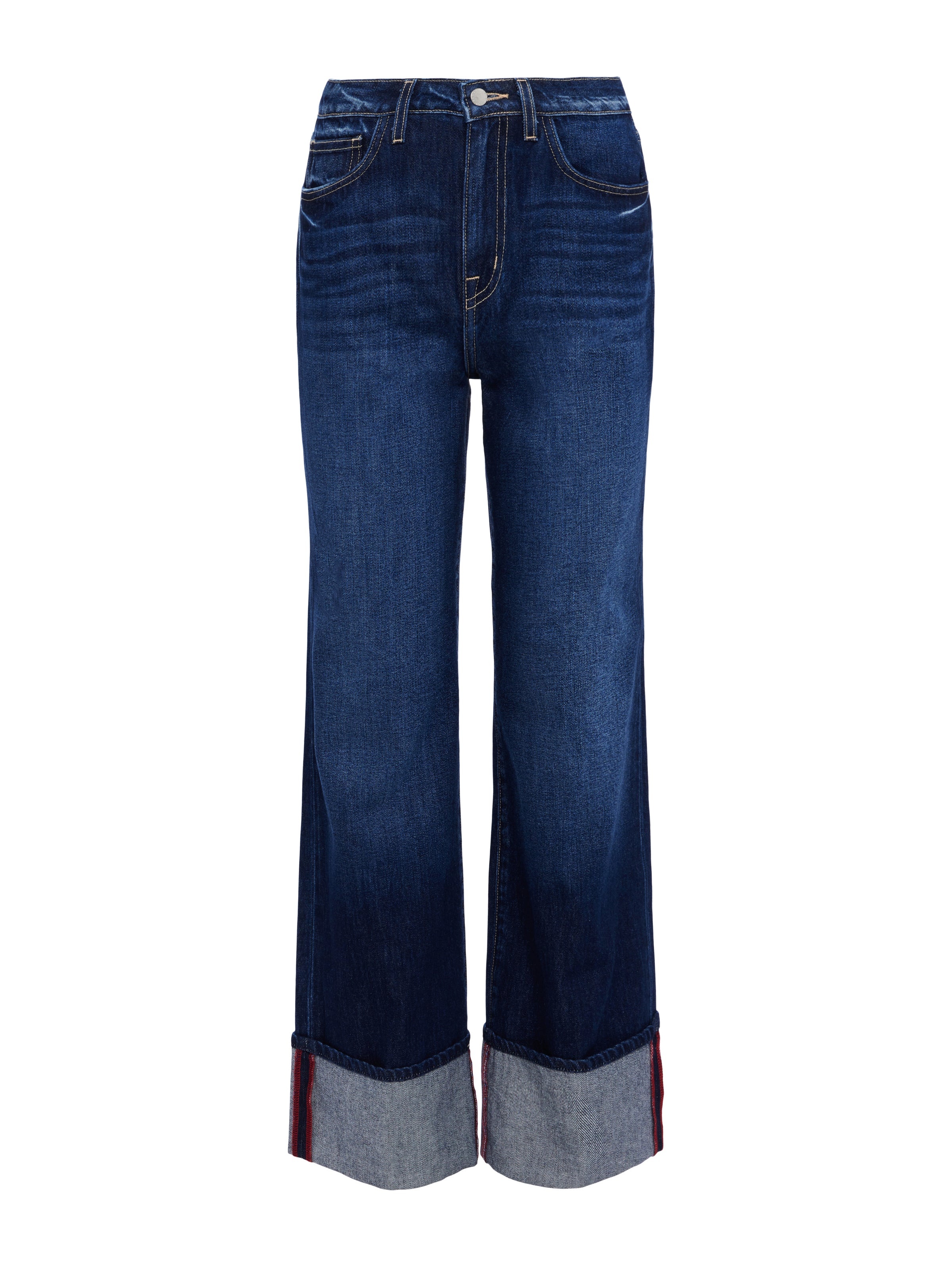 Miley Cuffed Wide-Leg Jean - 1