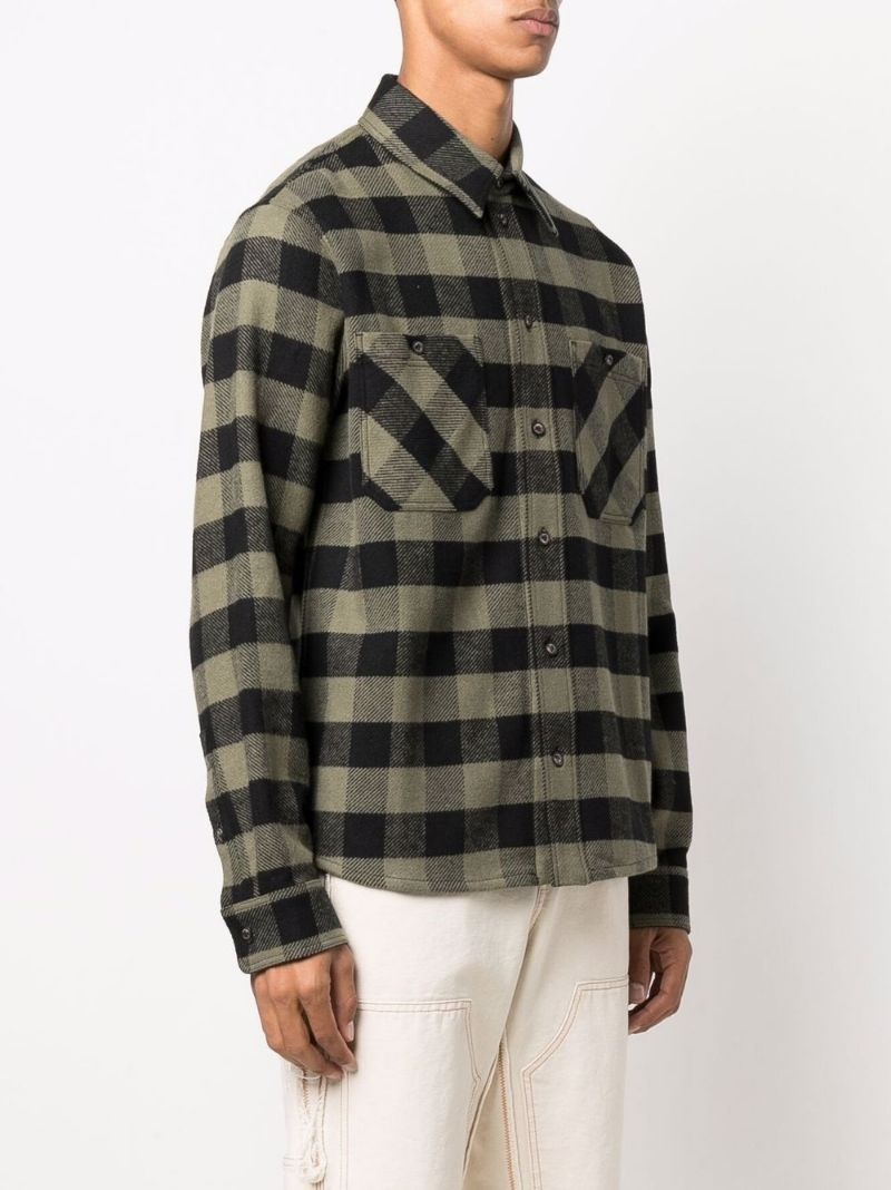 Arrows-print flannel shirt - 4