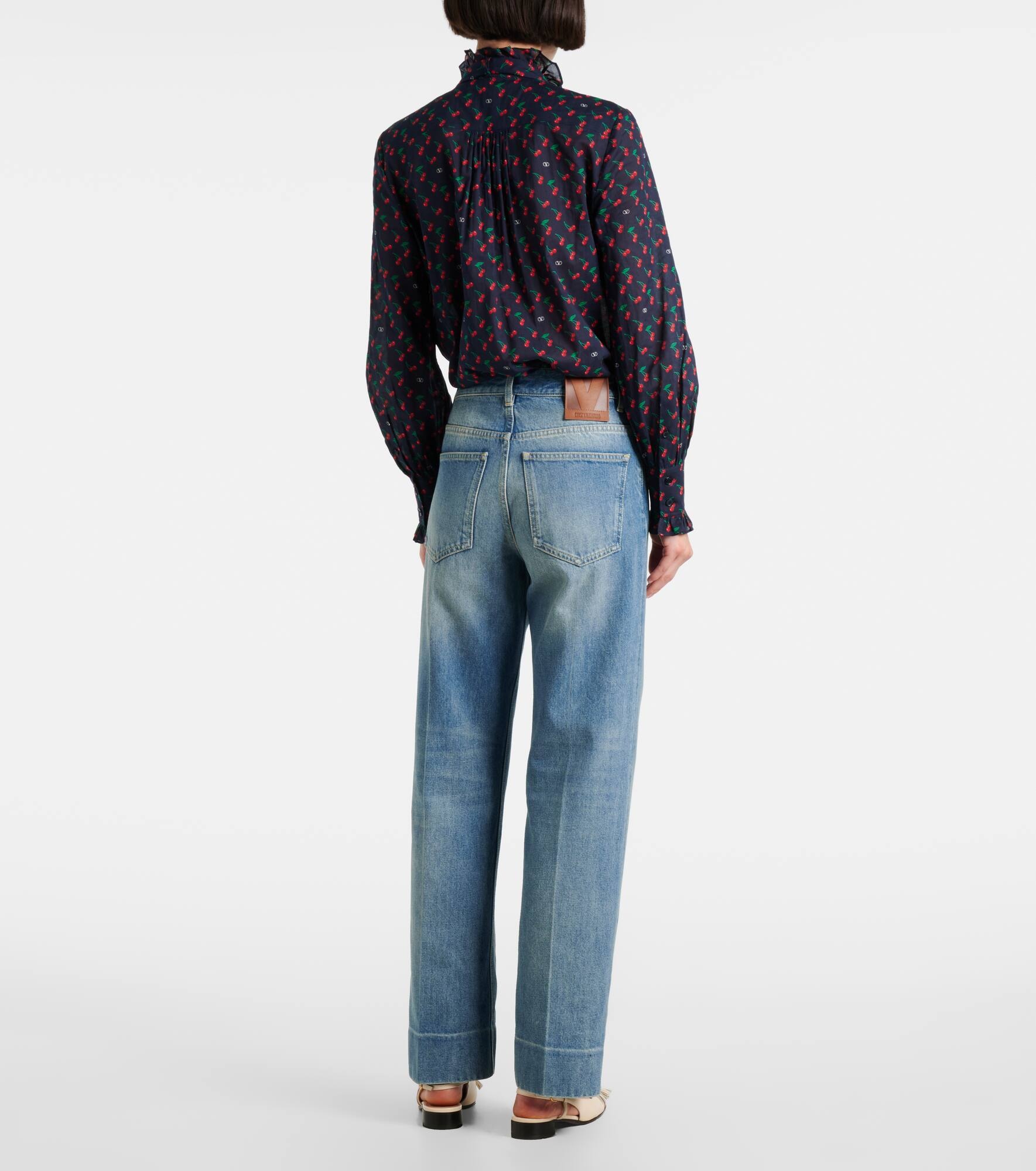 Faded wide-leg jeans - 3
