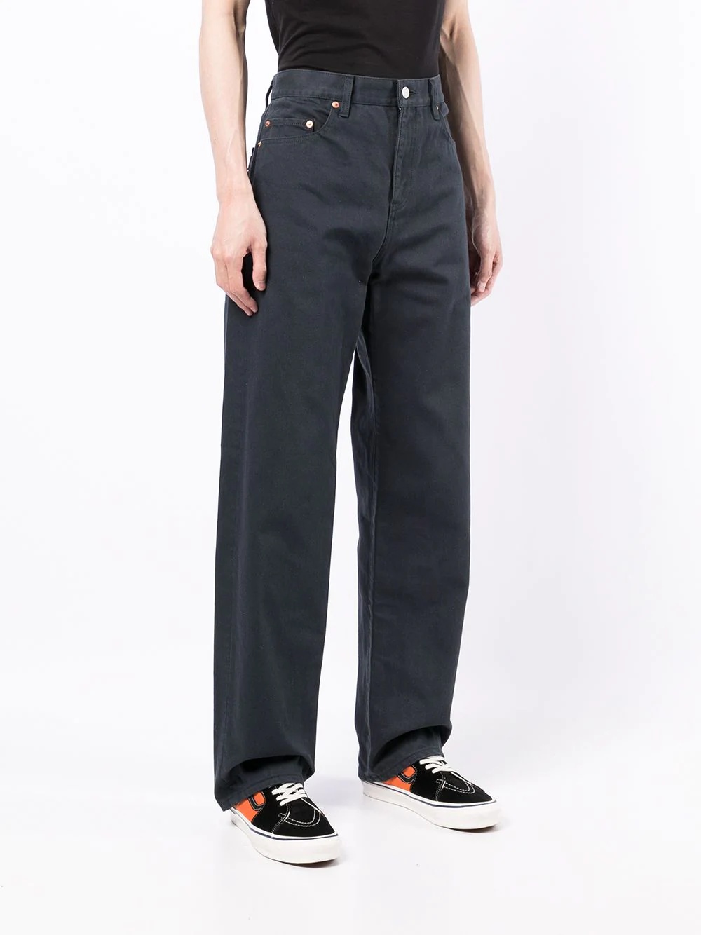patch-pocket straight-leg jeans - 3