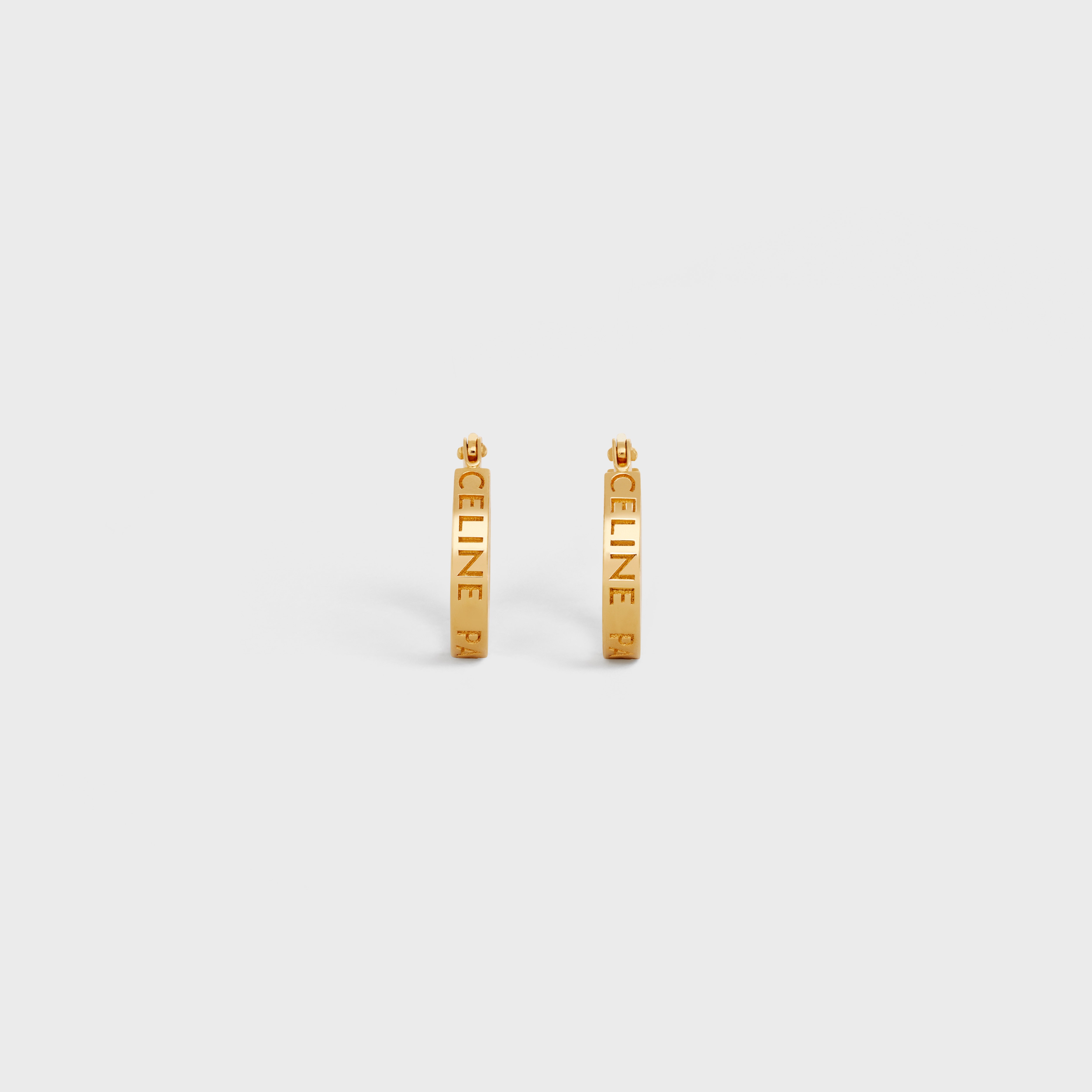 Celine Paris Hoops in Brass with Gold Finish - 3