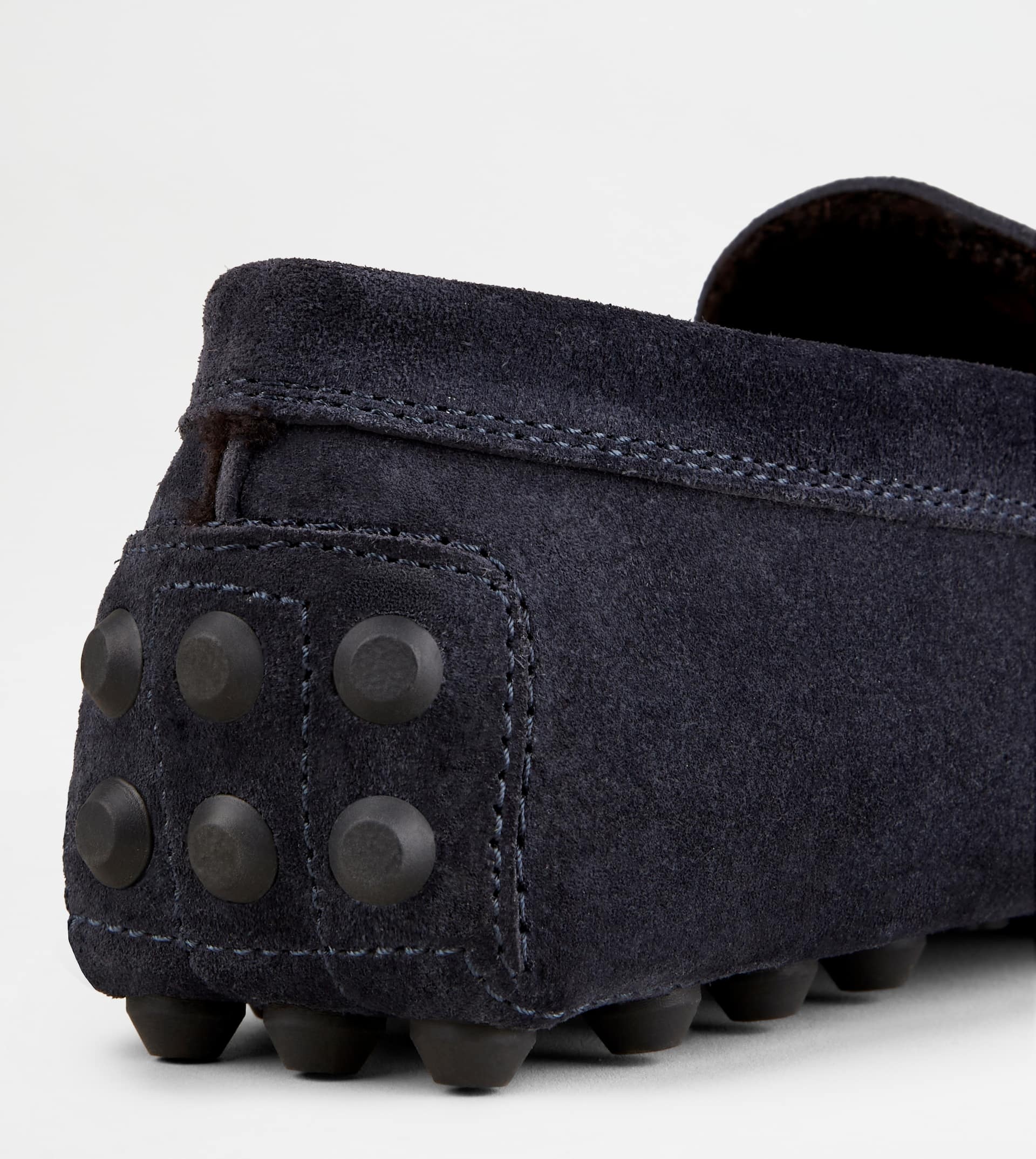 TOD'S GOMMINO BUBBLE IN SUEDE - FURRY LINING - BLUE - 5