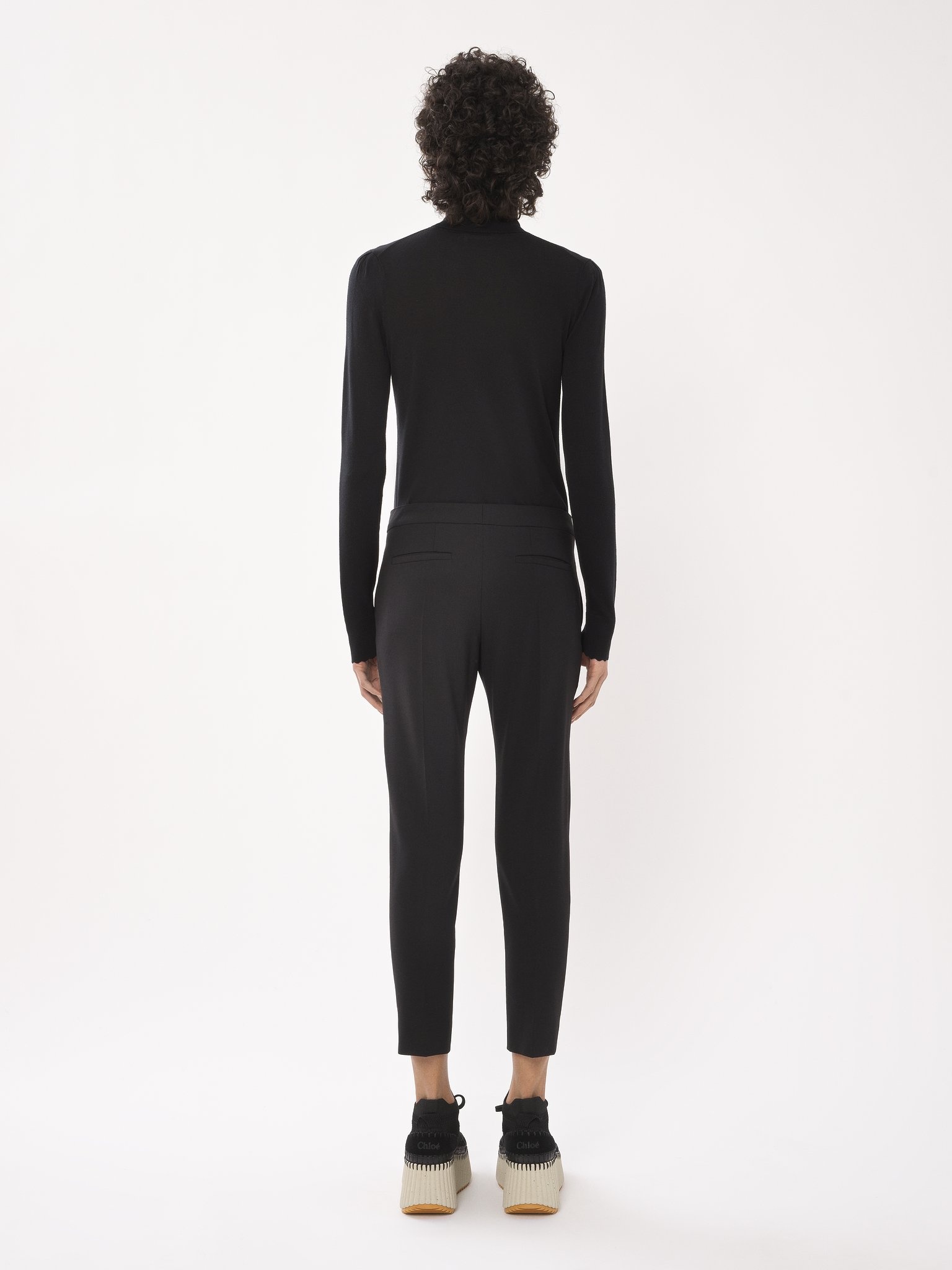 CROPPED CIGARETTE PANTS - 4