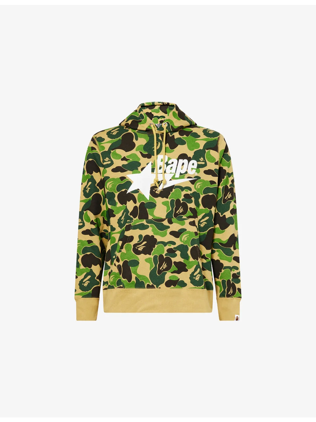 Camo Bape Graphic-Print Cotton-Jersey Hoody - 1