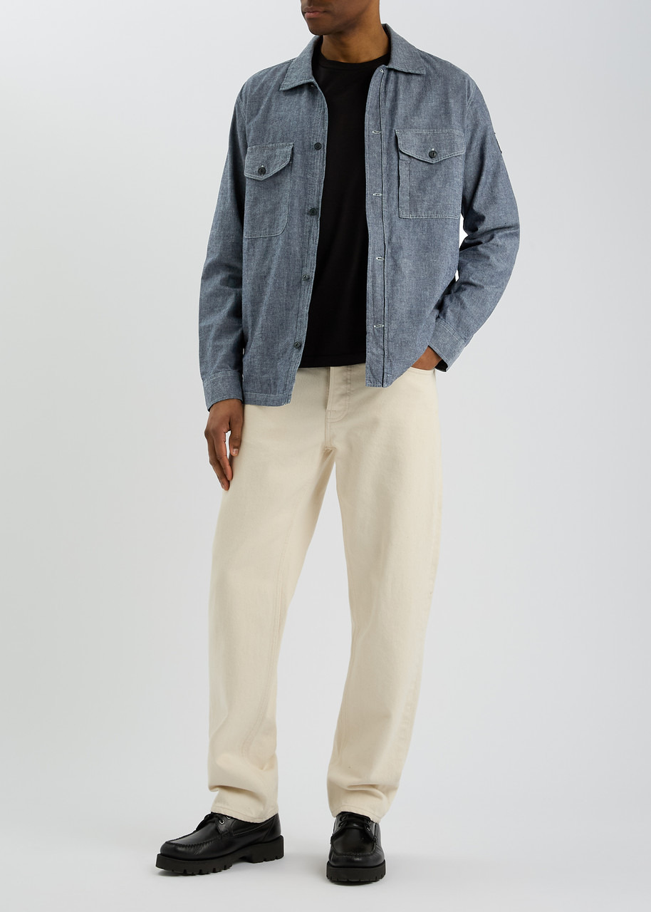Belstaff Logo Chambray Overshirt - 4