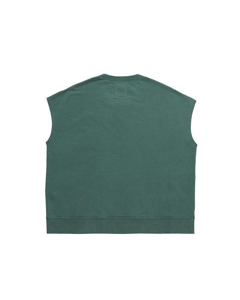 visvim MONDO DUAL SWEAT S/L DMGD GREEN outlook