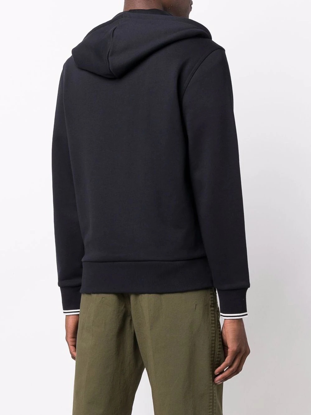 embroidered logo hoodie - 4
