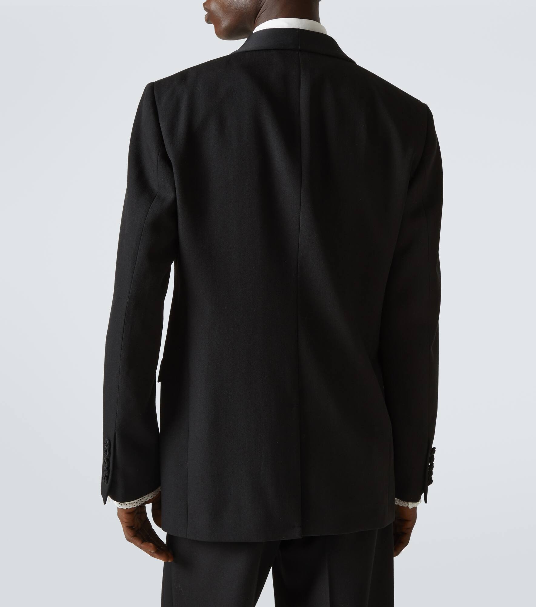 Virgin wool tuxedo jacket - 4