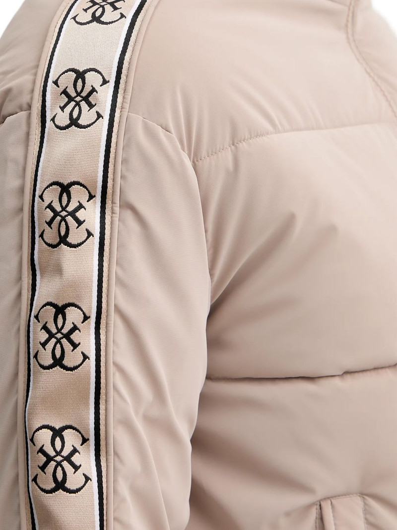 logo stripe puffer jacket 4