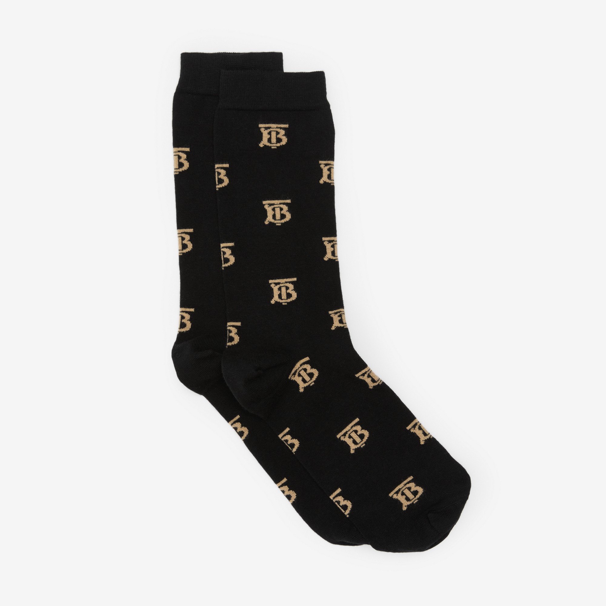 Monogram Motif Cotton Cashmere Blend Socks - 2