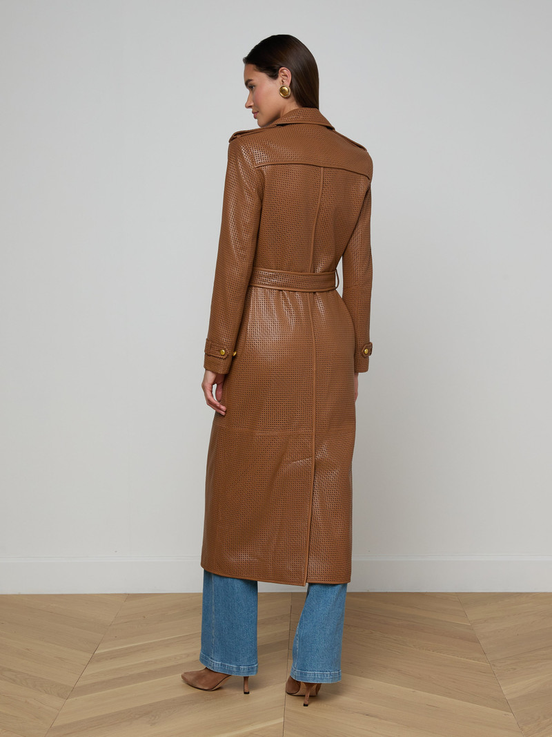 Baylee Leather Trench Coat 6