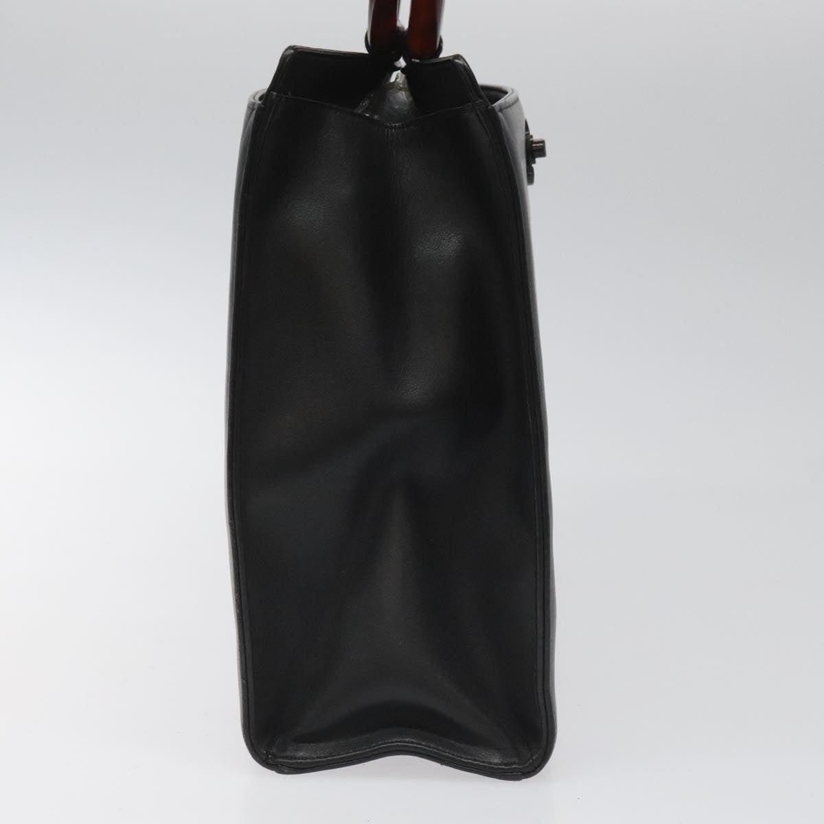 CHANEL Hand Bag Leather Black CC - 4
