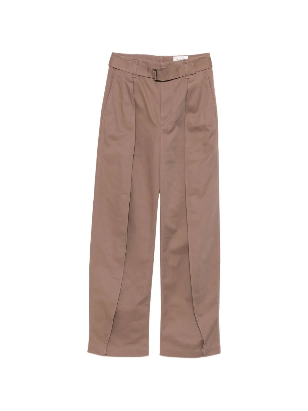 Cotton curved trousers - 1