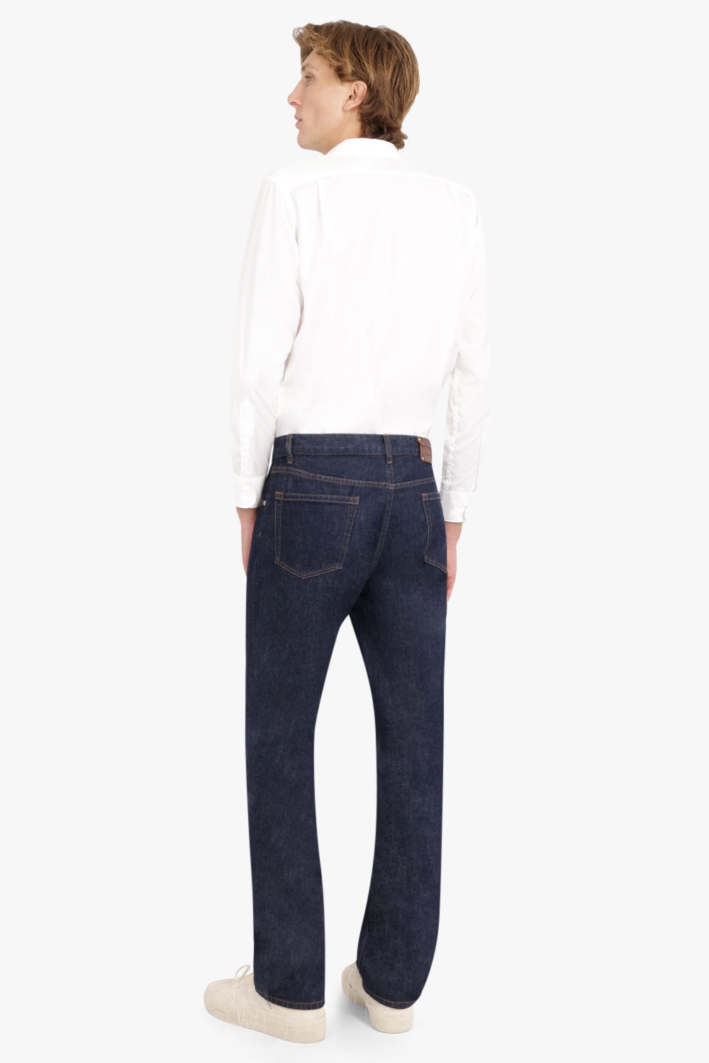 COTTON SHIRT WITH TRIM DETAIL | WHITE - 4