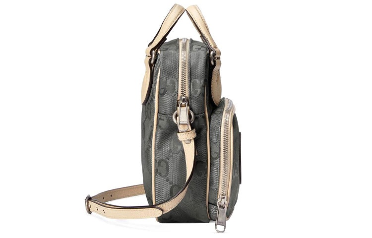 (WMNS) Gucci Logo Printing Off The Grid Backpack Grey 625850-H9HAN-1263 - 3