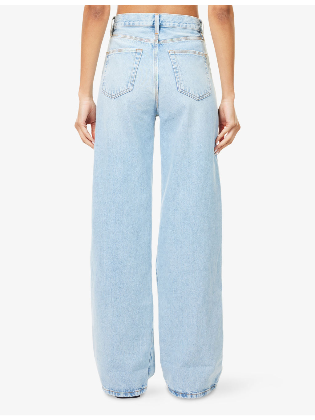 The Cuffed Wide-Leg Denim Jeans - 4