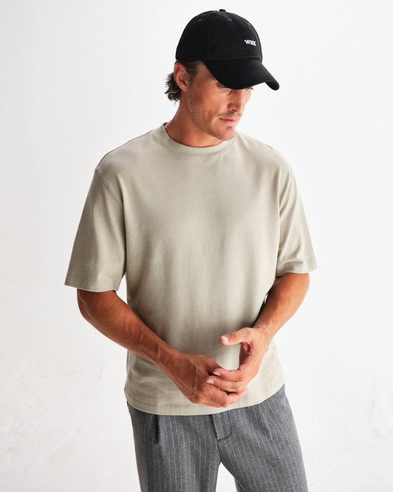 Wax London Milton - Light Sage Organic Emorised Cotton T-Shirt outlook