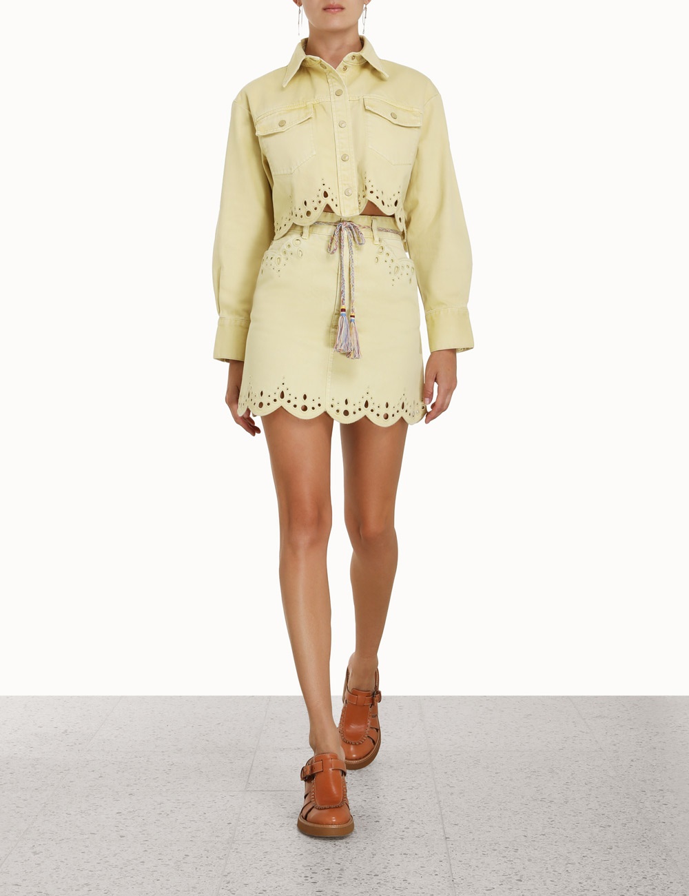 CLOVER SCALLOP SHIRT JACKET - 2