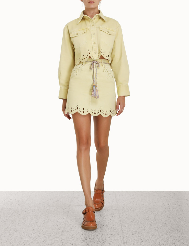 Zimmermann CLOVER SCALLOP SHIRT JACKET outlook