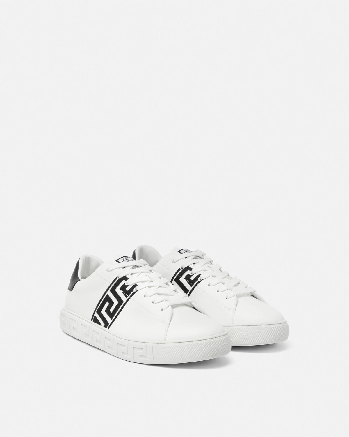 Embroidered Greca Sneakers - 2