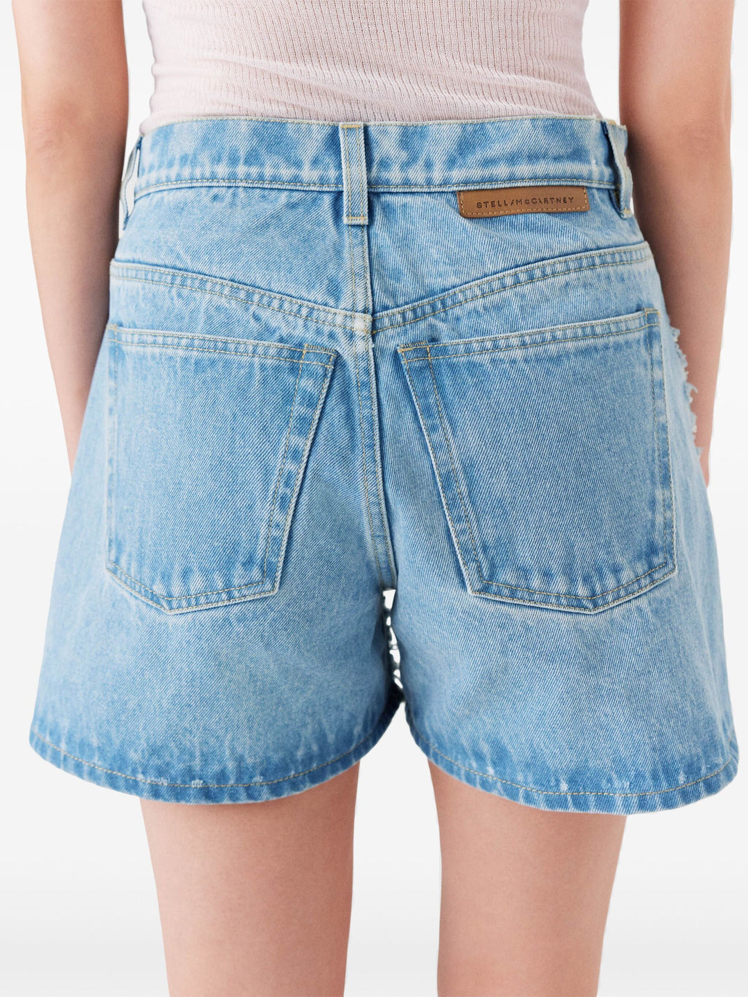 Boucle Denim Shorts - 6