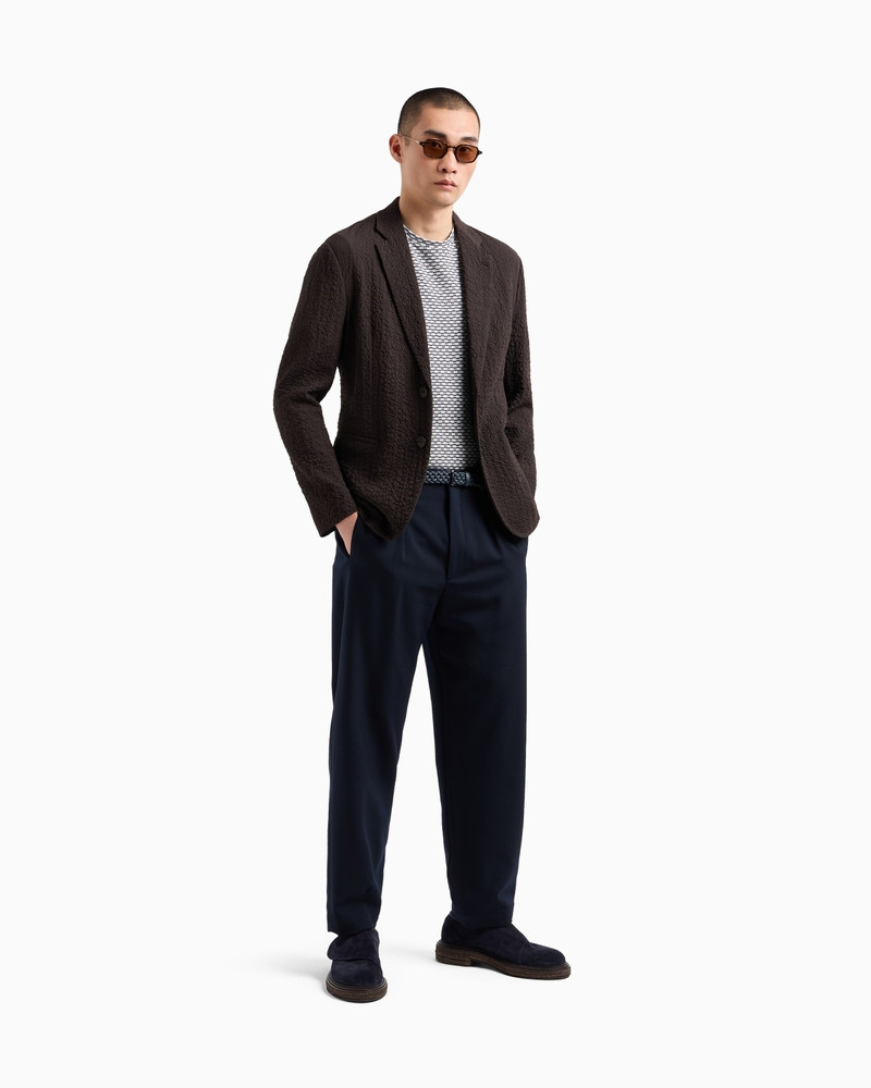 STRETCH VIRGIN WOOL SINGLE-BREASTED, JACKET 2