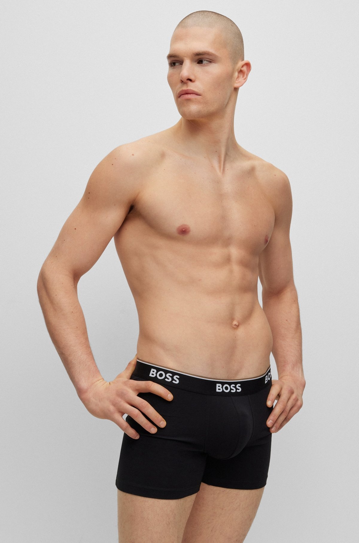 THREE-PACK OF STRETCH-COTTON BOXER BRIEFS WITH LOGOS - 7