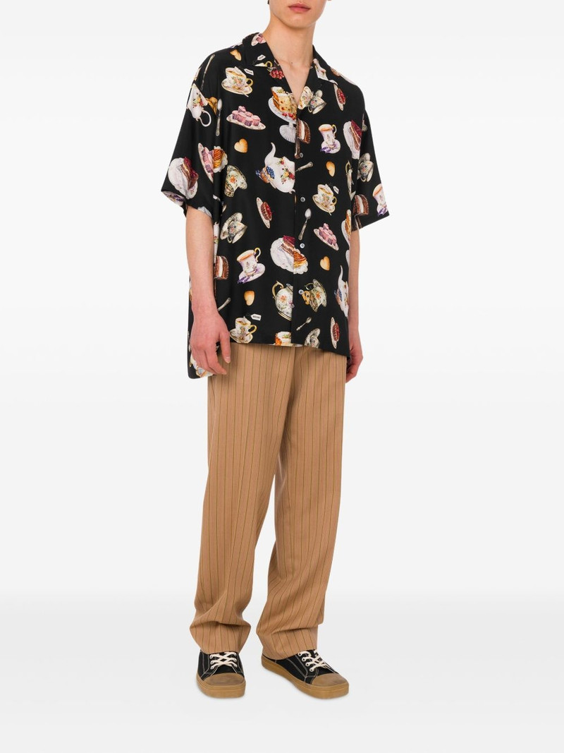 Moschino pinstriped tailored trousers outlook
