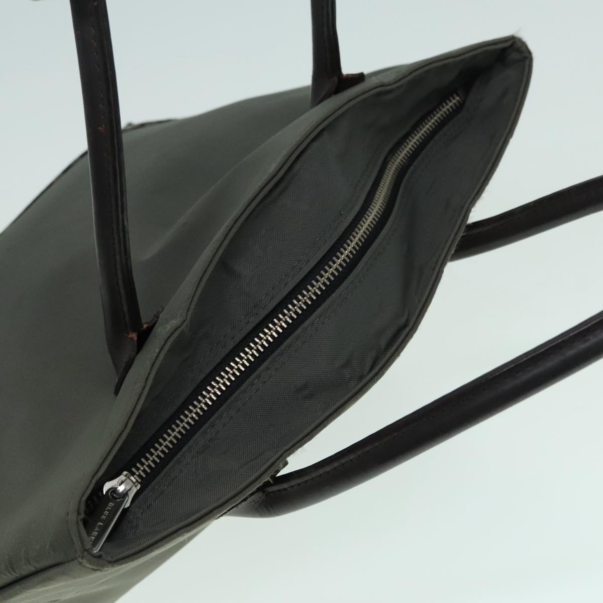 Burberry Nova Check Blue Label Hand Bag Canvas Khaki - 6